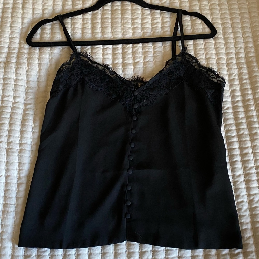Black Lace Tank Top